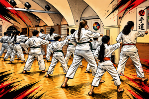 Bushido Villach Karate Comic Style
